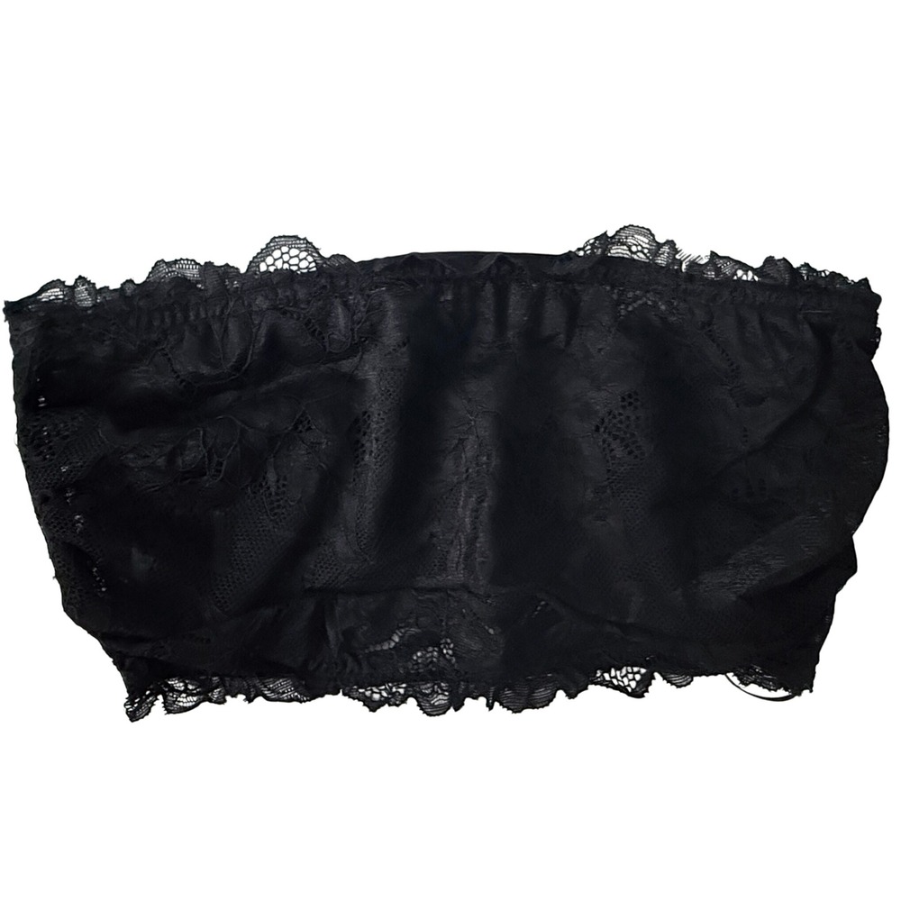 Intimately Free People Womens Floral Lace Bandeau XS Boho Sheer Lingerie